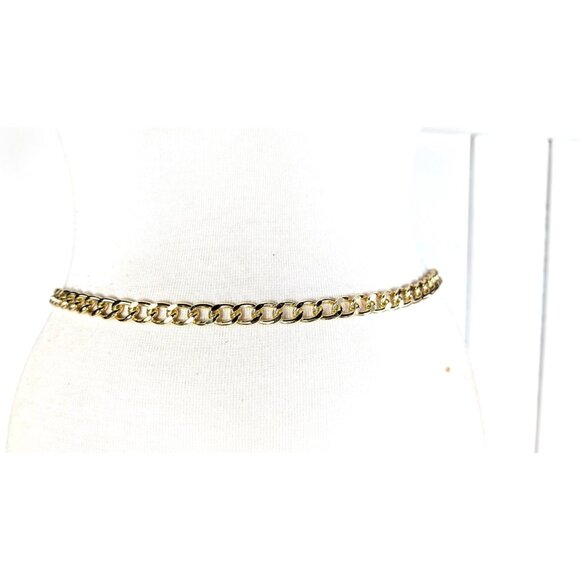 Gold metal chain link buckle belt - Picture 4 of 4